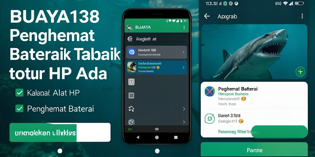Antarmuka BUAYA138 yang sederhana dan efektif untuk pengelolaan baterai.
