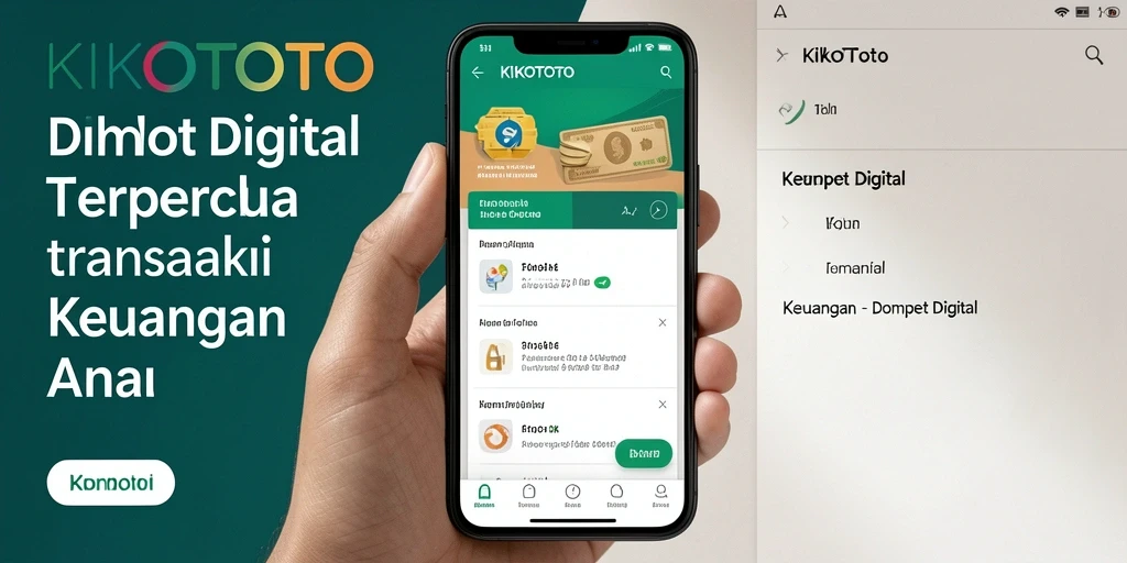 Antarmuka KIKOTOTO menampilkan kemudahan transaksi Dompet Digital.